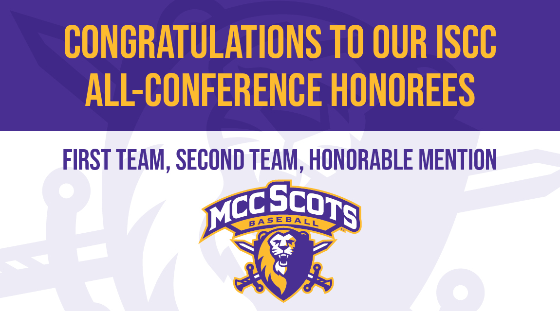 Congratulations ISCC All-Conference Honorees! First Team, Second Team, Honorable Mention