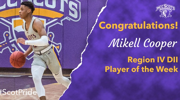 Basketball player Mikell Cooper, Player of the Week