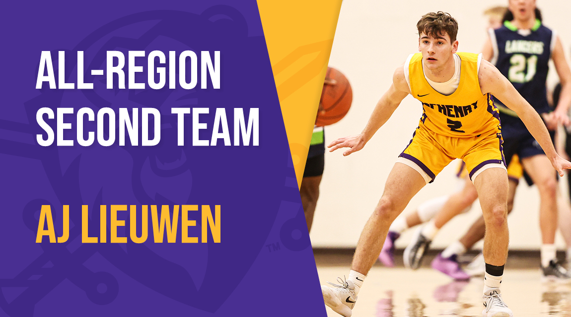 All-Region Second Team Honors, AJ Lieuwen!