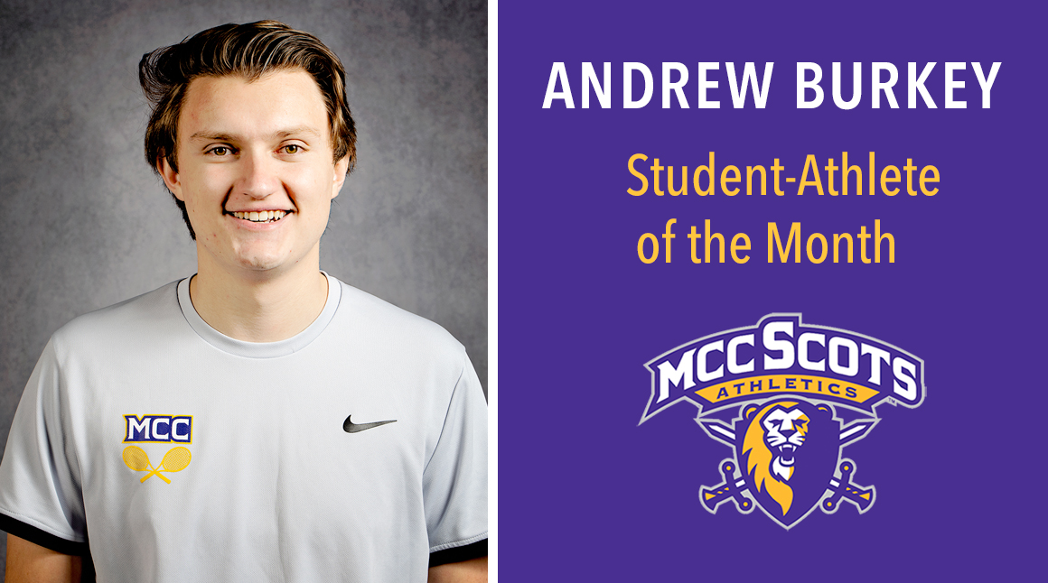 Andrew Burkey March Student-Athlete of the Month.